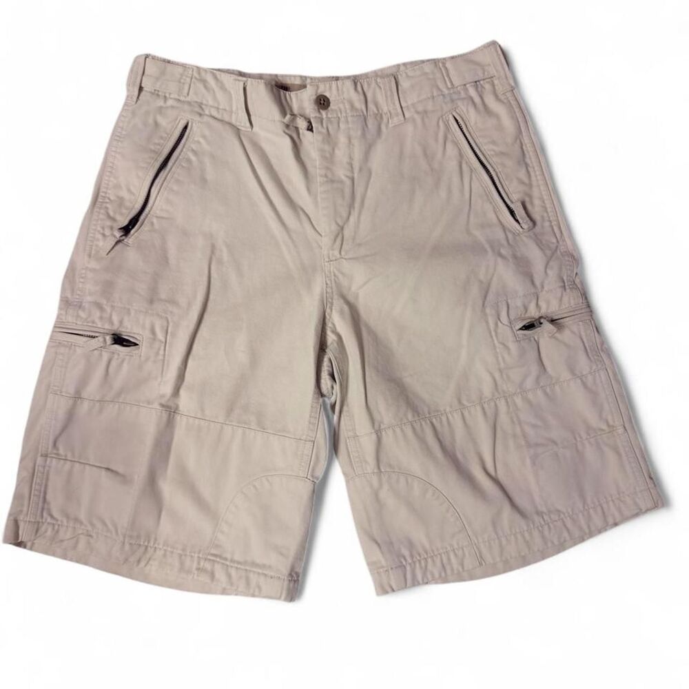 (1998-2002) Express Vintage Twill Cargo Shorts - Khaki - 32